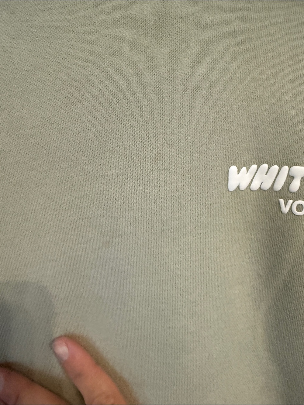 White Fox Women’s Light Green Hoodie Sweatshirt L/XL - Picture 5 of 7